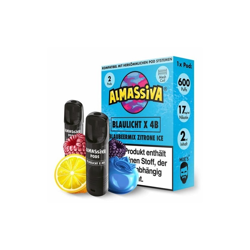 Al Massiva Prefilled Pod - 2x Blaulicht X 4B 20mg