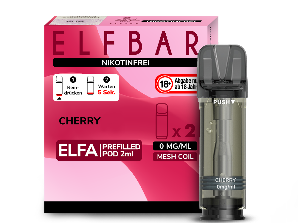 Elf Bar Elfa CP Prefilled Pod - 2x Cherry 0mg
