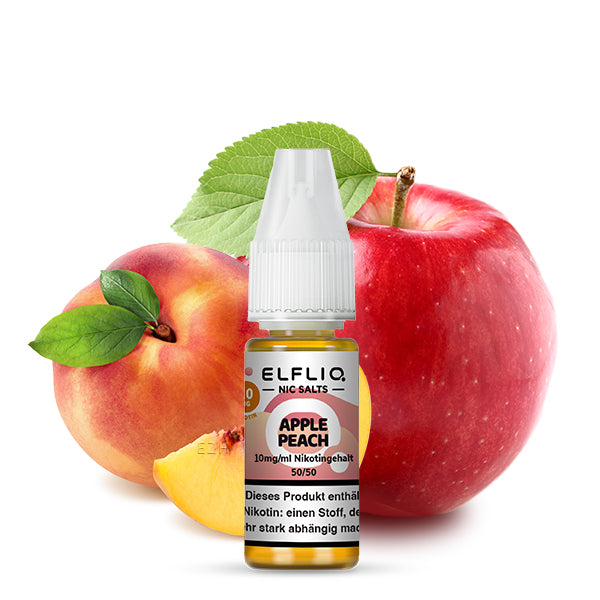 Elf Bar Elfliq Nikotinsalz Liquid 10ml - Apple Peach
