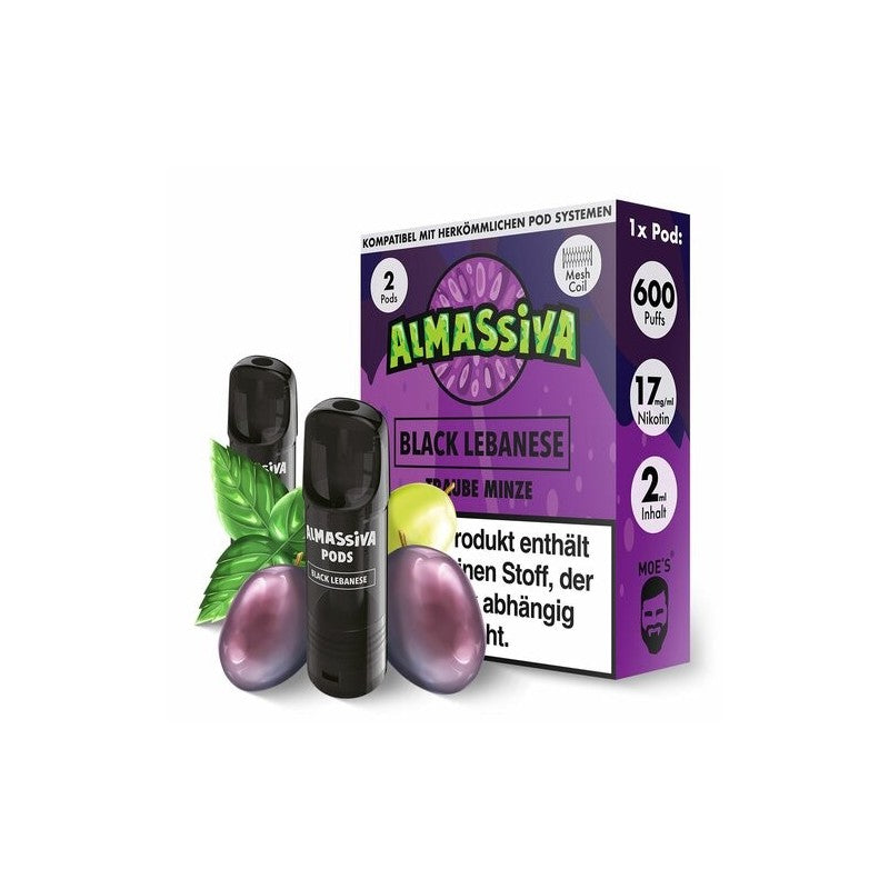 Al Massiva Prefilled Pod - 2x Black Lebanese 20mg