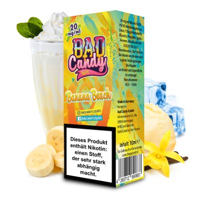 Bad Candy Liquid Nikotinsalz 10ml - Banana Beach 20mg