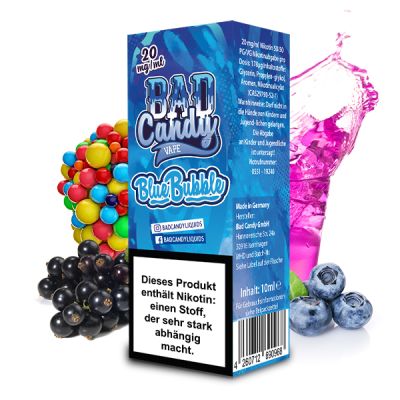 Bad Candy Liquid Nikotinsalz 10ml - Blue Bubble 20mg