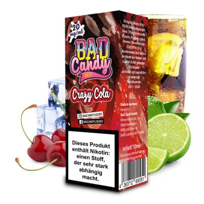 Bad Candy Liquid Nikotinsalz 10ml - Crazy Cola 20mg
