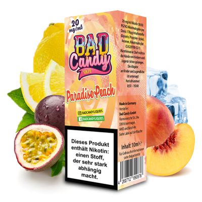 Bad Candy Liquid Nikotinsalz 10ml - Paradise Peach 20mg