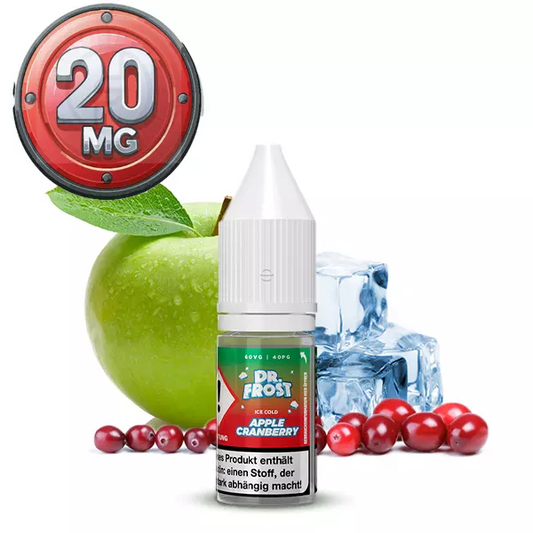Dr. Frost Liquid Nikotinsalz 10ml - Ice Cold Apple Cranberry 20mg