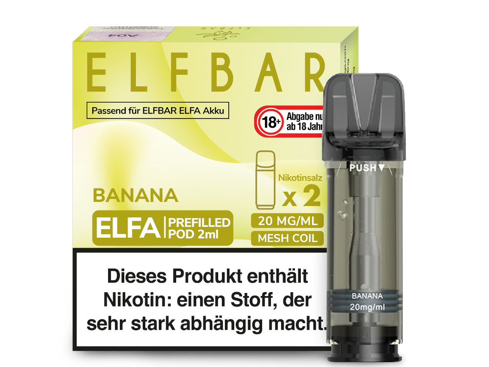 Elf Bar Elfa CP Prefilled Pod - 2x Banana 20mg