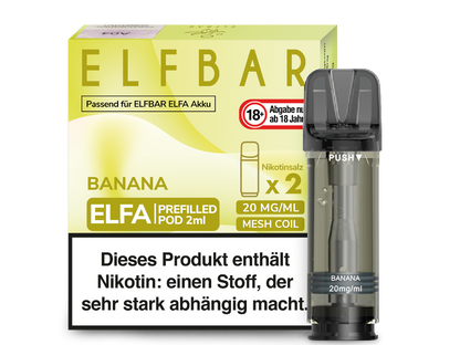 Elf Bar Elfa CP Prefilled Pod - 2x Banana 20mg
