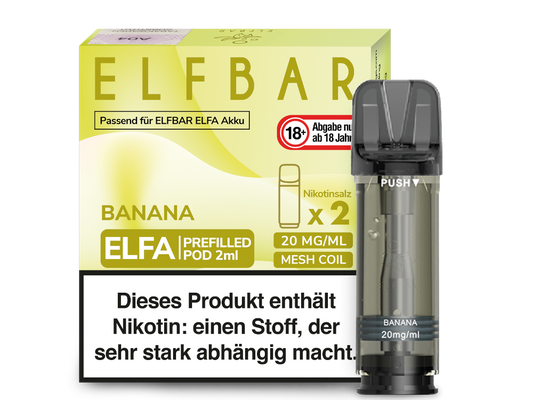 Elf Bar Elfa CP Prefilled Pod - 2x Banana 20mg