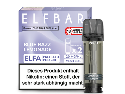 Elf Bar Elfa CP Prefilled Pod - 2x Blue Razz Lemonade 20mg