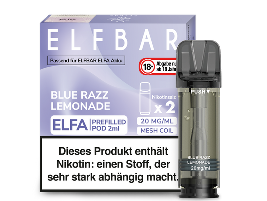 Elf Bar Elfa CP Prefilled Pod - 2x Blue Razz Lemonade 20mg