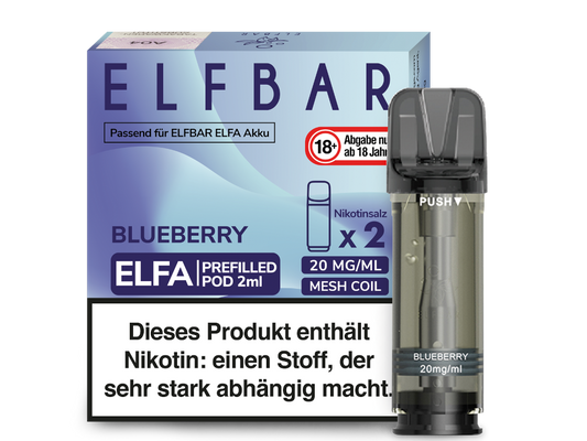 Elf Bar Elfa CP Prefilled Pod - 2x Blueberry 20mg