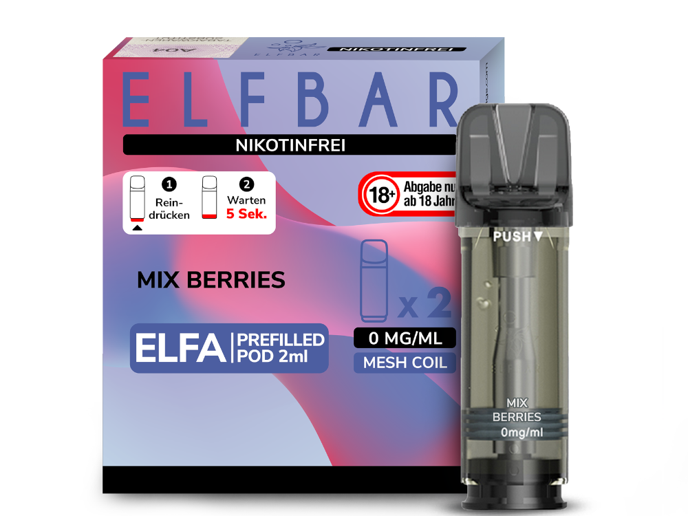 Elf Bar Elfa CP Prefilled Pod - 2x Mix Berries 0mg