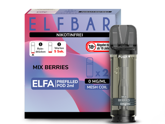 Elf Bar Elfa CP Prefilled Pod - 2x Mix Berries 0mg