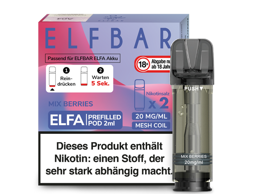 Elf Bar Elfa CP Prefilled Pod - 2x Mix Berries 20mg