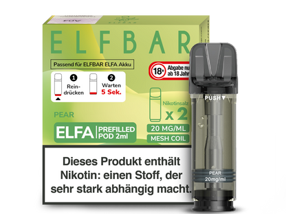 Elf Bar Elfa CP Prefilled Pod - 2x Pear 20mg
