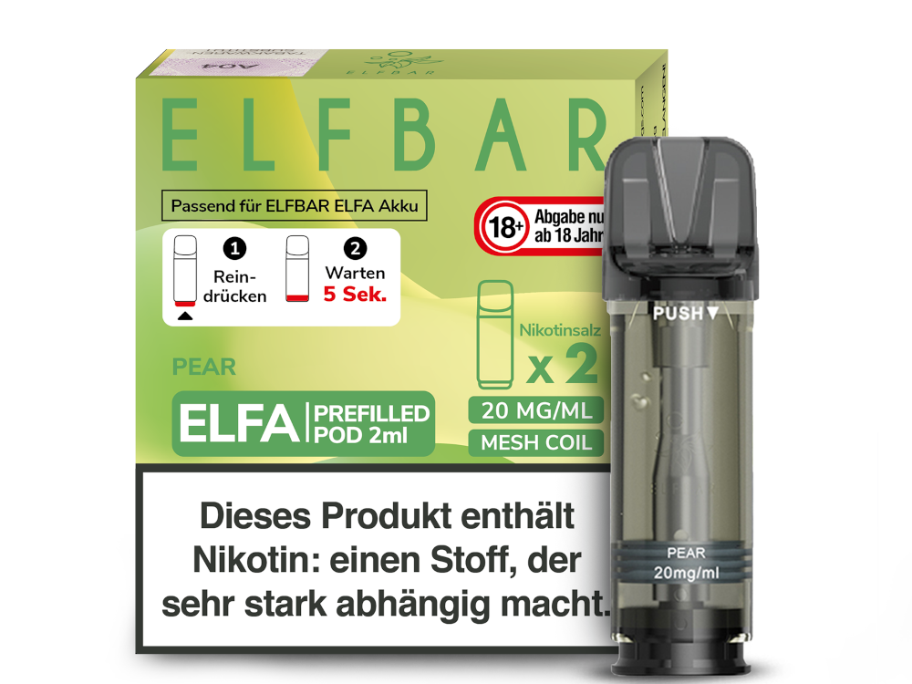 Elf Bar Elfa CP Prefilled Pod - 2x Pear 20mg