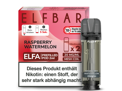 Elf Bar Elfa CP Prefilled Pod - 2x Raspberry Watermelon 20mg