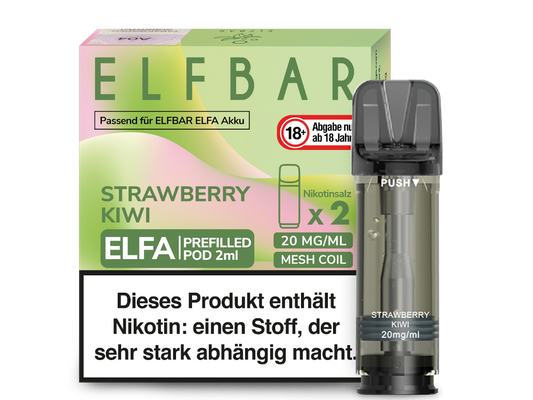 Elf Bar Elfa CP Prefilled Pod - 2x Strawberry Kiwi 20mg