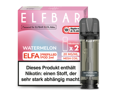 Elf Bar Elfa CP Prefilled Pod - 2x Watermelon 20mg