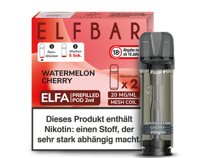 Elf Bar Elfa CP Prefilled Pod - 2x Watermelon Cherry 20mg