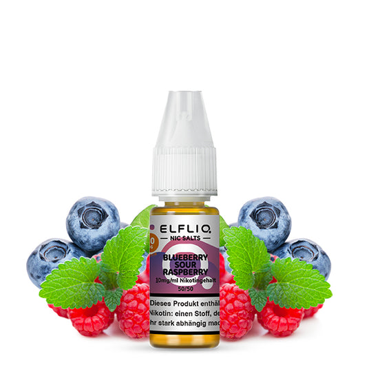 Elf Bar Elfliq Nikotinsalz Liquid 10ml - Blueberry Sour Raspberry
