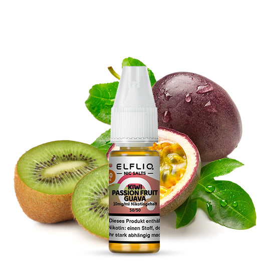 Elf Bar Elfliq Nikotinsalz Liquid 10ml - Kiwi Passionfruit Guava