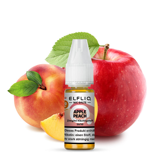 Elf Bar Elfliq Nikotinsalz Liquid 10ml - Apple Peach